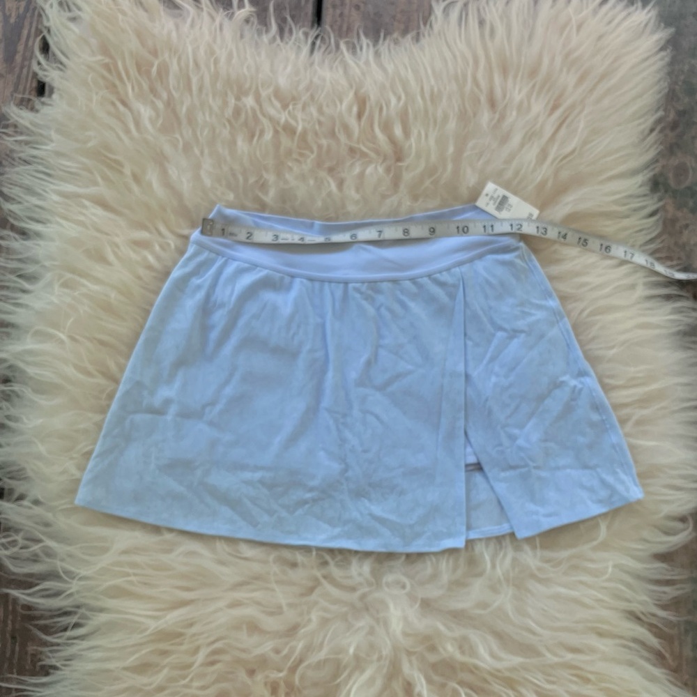 NWT Aerie Real Me XTRA Lace Mini Skort in Eyelet Blue Sz XS. - Picture 10 of 14